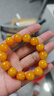名珀世家蜜蠟手串男女老蜜蠟單圈圓珠雞油黃琥珀手鏈生日禮物送男友15mm 曬單實(shí)拍圖