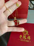老鳳祥本命年馬年銀項鏈女士紅瑪瑙葫蘆吊墜跨新年生日禮物送女友老婆 【送老婆/媽媽/長(cháng)輩】福祿寶馬項鏈*品牌禮盒 曬單實(shí)拍圖