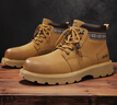 Jeep吉普男靴秋冬季新品戶(hù)外百搭馬丁靴男踢不爛大黃靴工裝休閑靴子男 土黃色 /運動(dòng)鞋標準碼 41 曬單實(shí)拍圖