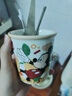 迪士尼正版陶瓷杯水杯冰淇淋杯蛋糕杯馬克杯新款精致女生冷飲杯 大號唐老鴨 曬單實(shí)拍圖
