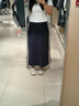 森馬（Semir）[商場(chǎng)同款]半身裙女松緊腰長(cháng)裙2025秋季運動(dòng)風(fēng)直筒裙101525120004 曬單實(shí)拍圖