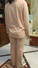 嫚熙（EMXEE）嫚熙春夏薄款純棉月子服孕婦哺乳睡衣產(chǎn)后產(chǎn)婦家居服 貓咪款粉色【兩件套-帶哺乳口】 L【合適120-145斤 Supima棉】 曬單實(shí)拍圖