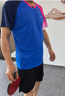 李寧（LI-NING）乒乓球服套裝男女同款羽毛球速干透氣運動(dòng)服短袖比賽服 鮮藍色 曬單實(shí)拍圖