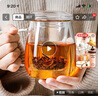 物生物（RELEA）茶杯男茶水分離杯玻璃杯水杯辦公泡茶杯子耐高溫花茶杯中秋節禮物 曬單實(shí)拍圖