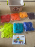 彌鹿（MiDeer）積木拼裝手工diy拼插玩具男孩女孩禮物透彩雪花片500pcs家居裝飾 曬單實(shí)拍圖