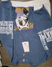 稻草人（MEXICAN）衛衣男士ins潮流寬松長(cháng)袖T恤青少年圓領(lǐng)套頭上衣 霧霾藍 2XL 曬單實(shí)拍圖