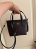 蔻馳（COACH）奧萊女士女包經(jīng)典標志CITY迷你托特包單肩斜挎包手提包c(diǎn)ity15 IM/胡桃木色/黑色 曬單實(shí)拍圖