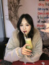 圣保美羽絨棉服女冬季連帽工裝外套2025新款加厚短款保暖派克服棉衣棉襖 灰白色 S 碼 曬單實(shí)拍圖