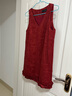 茵曼（INMAN）小香風(fēng)背心裙2025季女裝新品A字無(wú)袖連衣裙 法國紅 S 曬單實(shí)拍圖