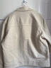 太平鳥(niǎo)男裝夾克復古立體提花行政外套春季男生休閑茄克 米白 M 曬單實(shí)拍圖