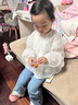 圖圖小象女童娃娃衫兒童蕾絲小衫親子薄款遮陽(yáng)長(cháng)袖 白色  110 身高約110cm 曬單實(shí)拍圖