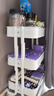 宜家（IKEA）拉斯克家居小推車(chē)置物架廚房?jì)ξ锛芸蛷d大容量?jì)ξ锸占{架 【升級款】白色小號 28*38*61cm 曬單實(shí)拍圖
