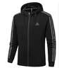 ADIDAS TECHFIT阿迪達斯男士加絨連帽衛衣冬季純棉刺繡開(kāi)衫夾克百搭休閑運動(dòng)外套 黑色 XL 建議110-125斤 曬單實(shí)拍圖
