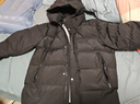 雪中飛高充絨連帽羽絨服男士冬季戶(hù)外出勤休閑三層保暖防寒科技羽絨外套 黑色 M (170) 曬單實(shí)拍圖
