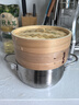 cookerbene手工蒸籠小籠包竹木制家用小蒸格蒸屜加深籠屜饅頭篦子 竹木蒸籠 20cm 曬單實(shí)拍圖