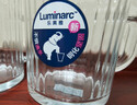 樂美雅（Luminarc）玻璃杯帶把手茶杯鋼化玻璃咖啡杯高顏值微波爐可用條紋杯500ml*2 曬單實拍圖