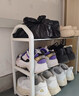 靠森（Kaooseen）宿舍鞋架桌下小型學(xué)生鞋子收納神器不銹鋼鞋架子小窄門(mén)口出租房用 宿舍單人款【奶油白】3層長(cháng)45cm 曬單實(shí)拍圖