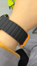 碼仕適用華為手表表帶Watch5/4/3/GT6/5/gt4/3/2/Pro/榮耀Magic2/OPPO Watch4Pro/X磁吸硅膠黑配橙22 曬單實(shí)拍圖