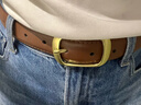 目丸皮帶女士真皮2025新款休閑針扣腰帶女款百搭褲帶配裙子牛仔褲潮流 曬單實(shí)拍圖