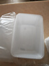 妙潔一次性飯盒 方形帶蓋800ml*50只 食品級野餐打包湯碗筷可微波加熱 曬單實(shí)拍圖