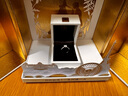 DR求婚鉆戒鉑金D系列簡(jiǎn)奢款訂婚結婚鉆石戒指克拉效果節日禮物 30分D色VVS2 3EX NON PT950鉑金 曬單實(shí)拍圖