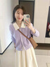 雅黛絲薇連衣裙女裝2025春秋新款衣服套裝氣質(zhì)減齡穿搭中長款針織裙子秋裝 毛衣+半身裙 S 曬單實拍圖