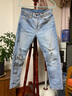 Levi's李維斯男士515修身錐形美式復古高街潮流破洞淺色牛仔褲 淺藍色 29 (32) 曬單實(shí)拍圖