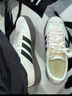 adidas「T頭鞋」VL COURT復古休閑板鞋德訓鞋男女阿迪達斯輕運動(dòng) 漢玉白/黑色/樹(shù)脂黃   38 曬單實(shí)拍圖