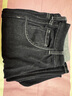 森馬（Semir）牛仔褲女抓毛闊腿褲港風(fēng)冬季2025顯腿長(cháng)拖地褲ins潮109725124002 曬單實(shí)拍圖