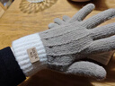 恒源祥針織手套冬季女新款可愛(ài)加厚保暖毛線(xiàn)學(xué)生冬天戶(hù)外騎行可觸屏防寒 卡其色 均碼 曬單實(shí)拍圖