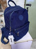 GPHF日本輕奢新款雙肩包女式尼龍布休閑旅游逛街包包純色大學(xué)生背包 藏青色 曬單實(shí)拍圖