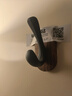 客麗免打孔實(shí)木掛衣鉤進(jìn)門(mén)玄關(guān)門(mén)后掛鉤無(wú)痕粘貼強力承重衣帽鉤鑰匙鉤 【黑胡桃木】單鉤 曬單實(shí)拍圖