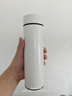 億嘉 溫顯304不銹鋼內膽保溫杯泡茶水杯商務(wù)便攜車(chē)載辦公室 白色500ml 曬單實(shí)拍圖