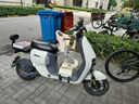 雅迪（yadea）電動(dòng)車(chē)摩登光芒兒童座椅前置通配型寶寶椅安全避震電瓶車(chē)兒童座椅包圍款-米白色 曬單實(shí)拍圖