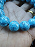 鼎楓湖北原礦天然綠松石手串網(wǎng)花鐵線(xiàn)無(wú)優(yōu)化手鏈高瓷高藍綠圓珠男女款 12mm原礦綠松石（網(wǎng)花藍色款） 曬單實(shí)拍圖