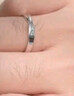 唯一（Winy）999純銀情侶戒指對戒一對實(shí)用求婚戒指男士女款生日禮物首飾 曬單實(shí)拍圖