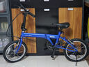 大行（DAHON）KT610折疊自行車(chē)16英寸單速男女學(xué)生上班上學(xué)城市通勤單車(chē) 消光藍 曬單實(shí)拍圖