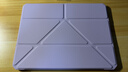 綠聯(lián)適用iPadAir7保護(hù)殼11英寸2025款A(yù)ir6/5/4保護(hù)套Y折蘋(píng)果平板電腦支架懶人桌面防彎帶筆槽防摔紫色 曬單實(shí)拍圖