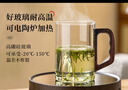 泥也茶杯玻璃茶水分離泡綠茶三件杯家用辦公喝水杯一人專(zhuān)用男士茶具 曬單實(shí)拍圖