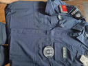 速干保安服夏裝工作服全套2025款黑色短袖春秋服裝藍色作訓執勤服 黑色速干短袖單上衣+標志 160/S 建議105斤以?xún)?曬單實(shí)拍圖