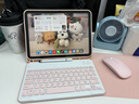 CANHOOGD iPad11/10藍牙鍵盤(pán)保護套25款A16帶筆槽平板殼鍵盤(pán)鼠標套裝 iPad11/10代通用「常規款」嬰兒粉 曬單實(shí)拍圖