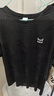 貓人短袖T恤男士夏季涼感冰絲半袖寬松休閑速干透氣上衣 黑色 7XL 曬單實(shí)拍圖