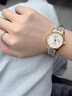 瑞士正品Longines浪琴女士手表全自動機(jī)械表防水夜光鑲鉆奢華女表 間金白面 30mm 送皮帶+手鏈 曬單實拍圖