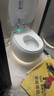 NOEOG10小熊先森輕智能馬桶坐便器鳳凰蛋形圓形電動(dòng)自動(dòng)帶水箱虹吸式 自動(dòng)版【自動(dòng)翻蓋 清洗烘干】 305/300mm 其它坑距聯(lián)系客服 曬單實(shí)拍圖