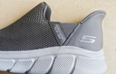 斯凱奇（Skechers）閃穿鞋男鞋秋季休閑健步鞋一腳蹬運(yùn)動(dòng)鞋百搭軟底布鞋118306 曬單實(shí)拍圖