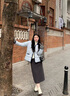妍莉芬（yanlifen）小香風(fēng)羽絨棉服女裝2025冬季短外套女2025年新復古棉衣羽棉襖絨服 藍色 L 曬單實(shí)拍圖