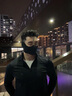 目丸新款冬季面罩男士加厚防凍保暖耳罩護耳朵騎行電動(dòng)車(chē)耳包防風(fēng)護臉 黑色面罩耳罩二合一 曬單實(shí)拍圖