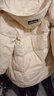 雪中飛羽絨服女長(cháng)款25冬季過(guò)膝寬松大碼加厚90鴨絨保暖連帽外套暖米色M 曬單實(shí)拍圖