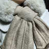秋冬女童加厚保暖圍巾寶寶戶(hù)外防風(fēng)針織毛絨拼接圍脖兒童交叉毛領(lǐng) 毛毛針織魚(yú)尾-[灰咖] 6-12個(gè)月 曬單實(shí)拍圖