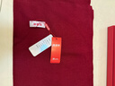 恒源祥羊毛圍巾男冬季保暖圍脖送男生本命年情人節禮物禮盒裝 酒紅色 曬單實(shí)拍圖